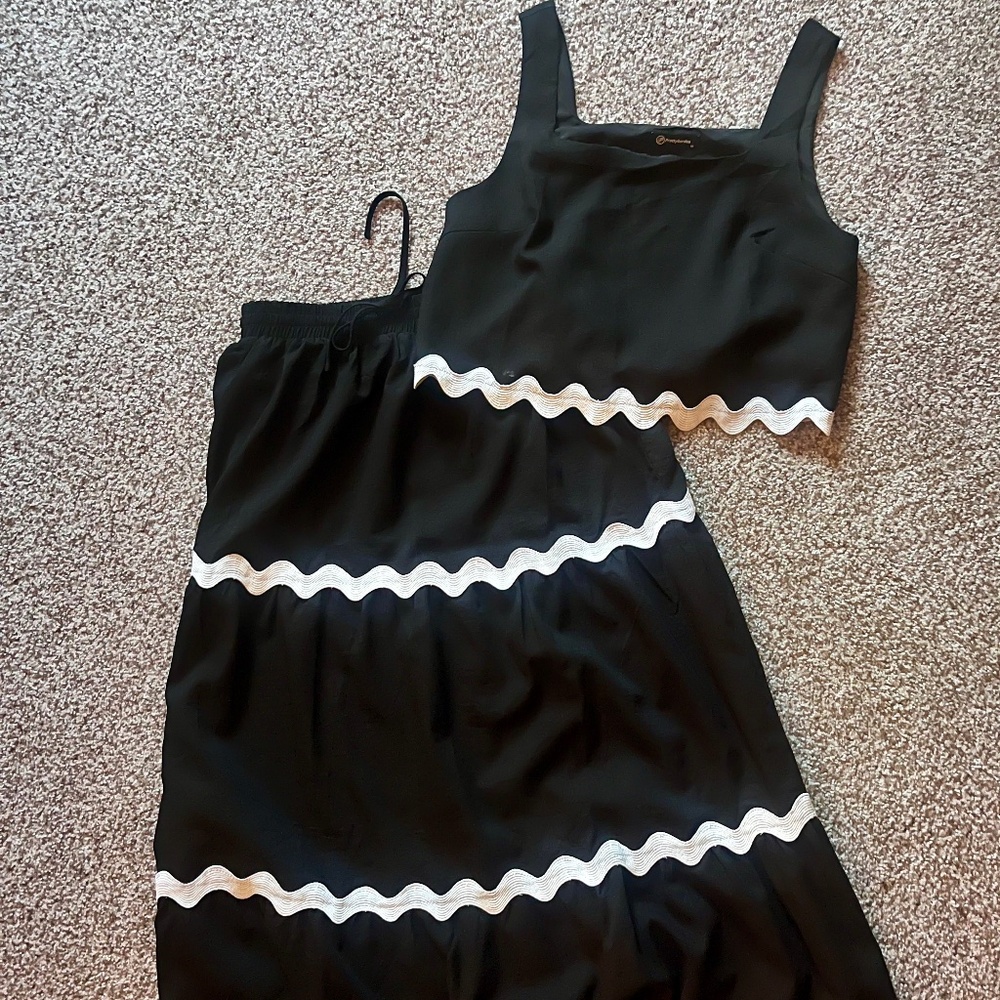 2 piece skirt/tank set